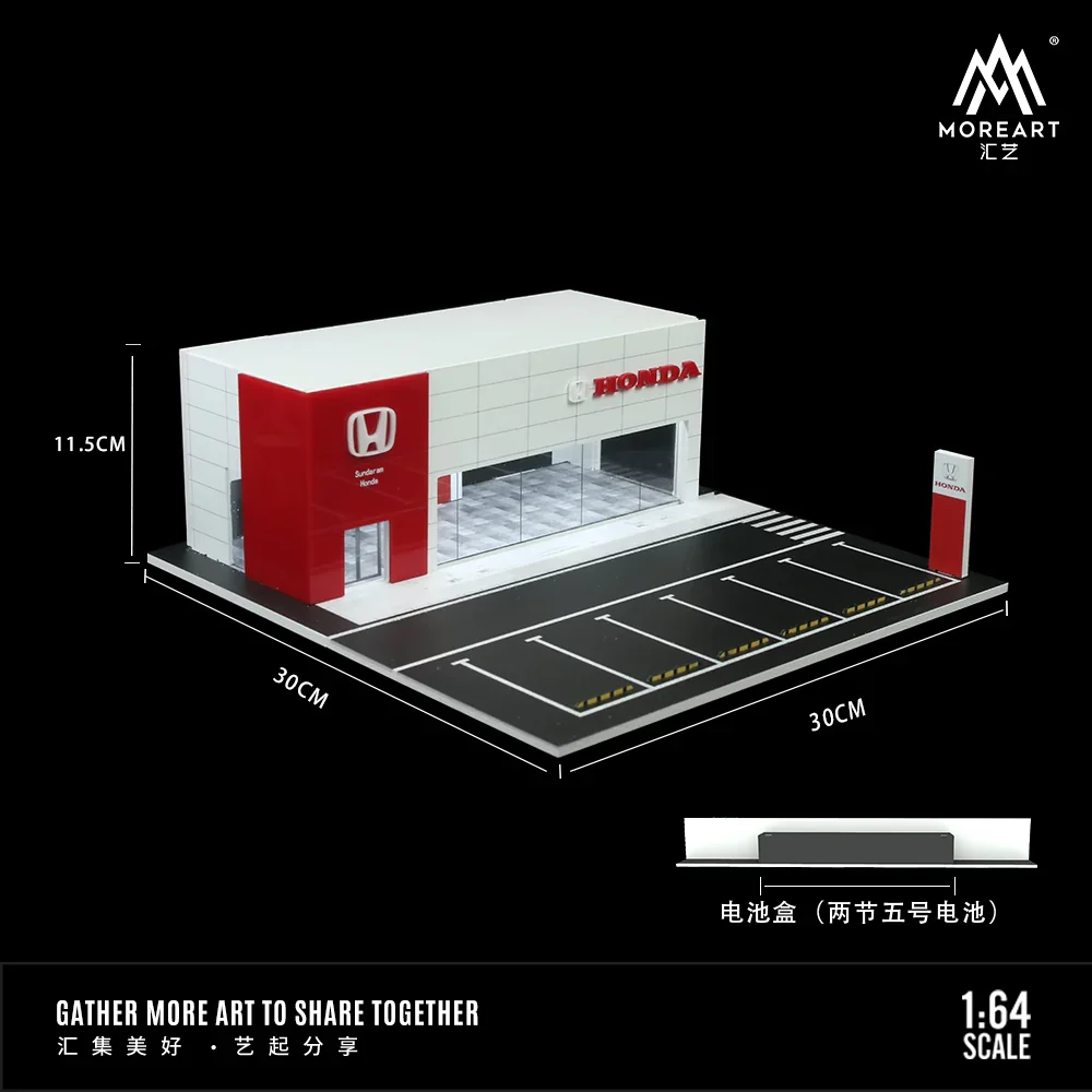 MOREART Honda Showroom 1:64 Diorama with LED Lighting - Image 4