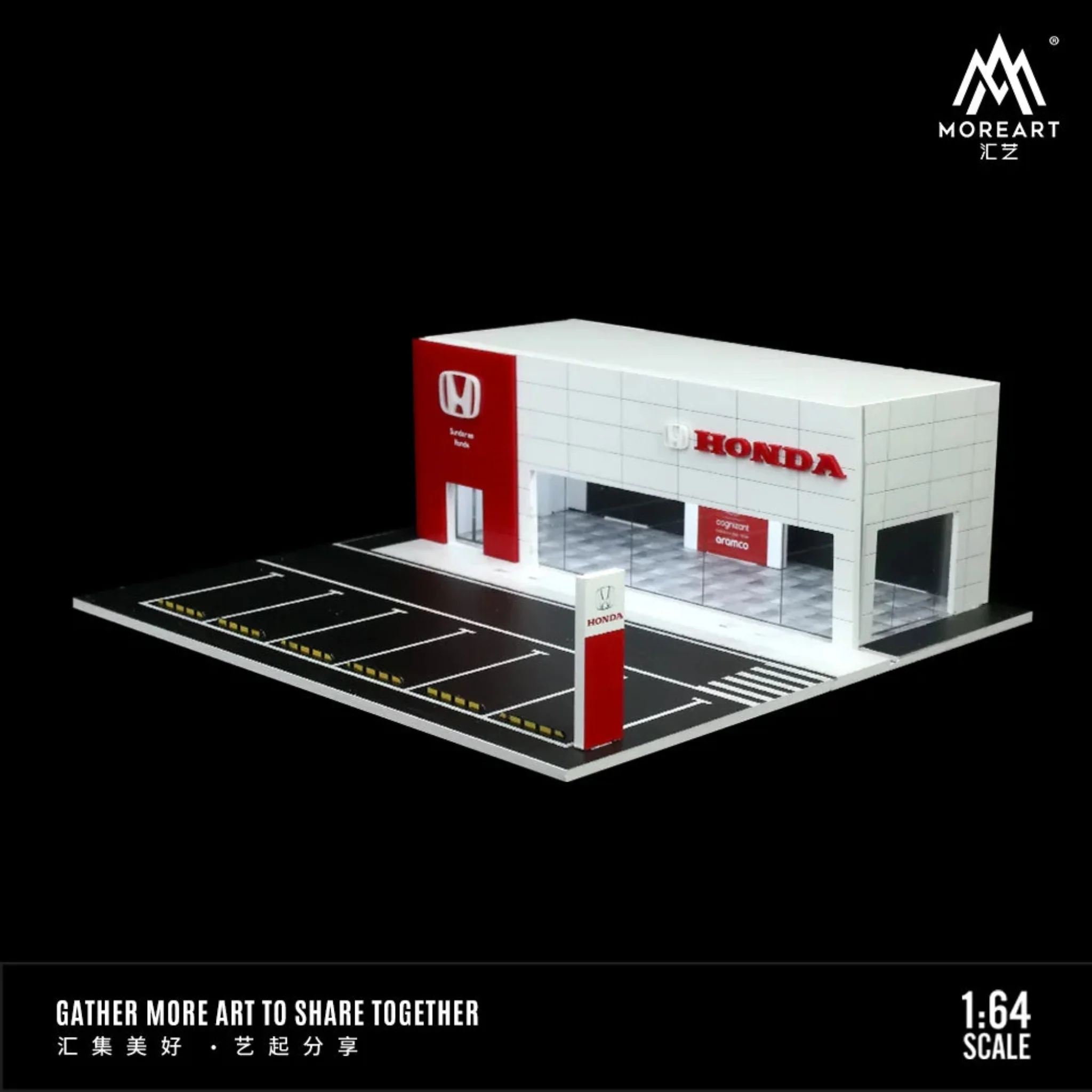 MOREART Honda Showroom 1:64 Diorama with LED Lighting - Image 5