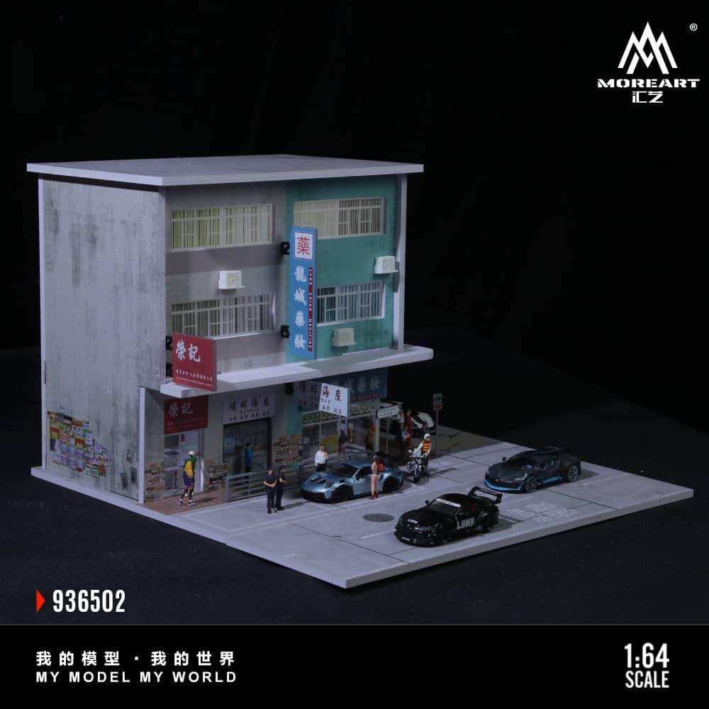 MOREART Hong Kong Street View 01 or 02 1:64 Diorama with LED Lighting - Image 8