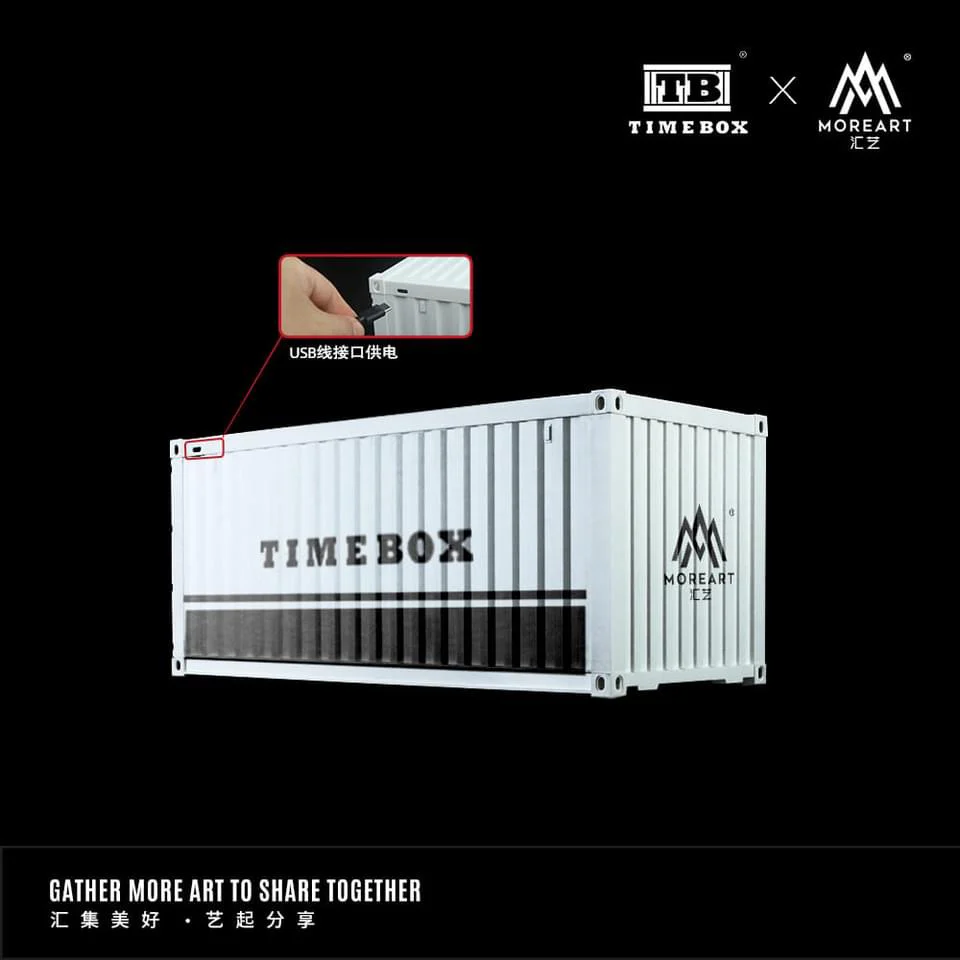 MOREART Initial D Container Parking Lot Scene 1:64 Diorama with LED Lighting - Image 2