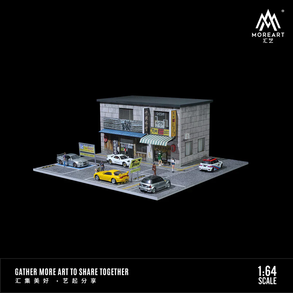MOREART Kubota Restaurant Scene 1:64 Diorama with LED Lighting - Image 7