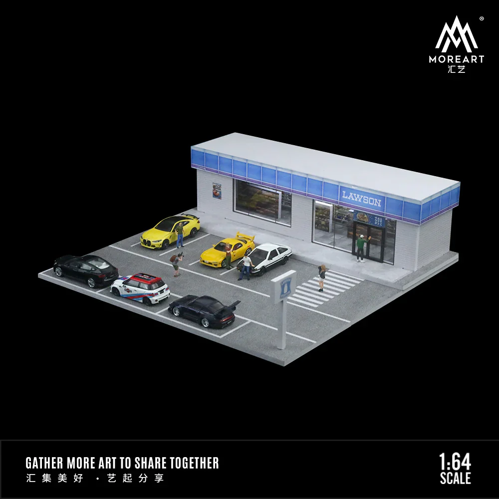 MOREART Lawson Store 3D Cube Scene 1:64 Diorama with LED Lighting - Image 3