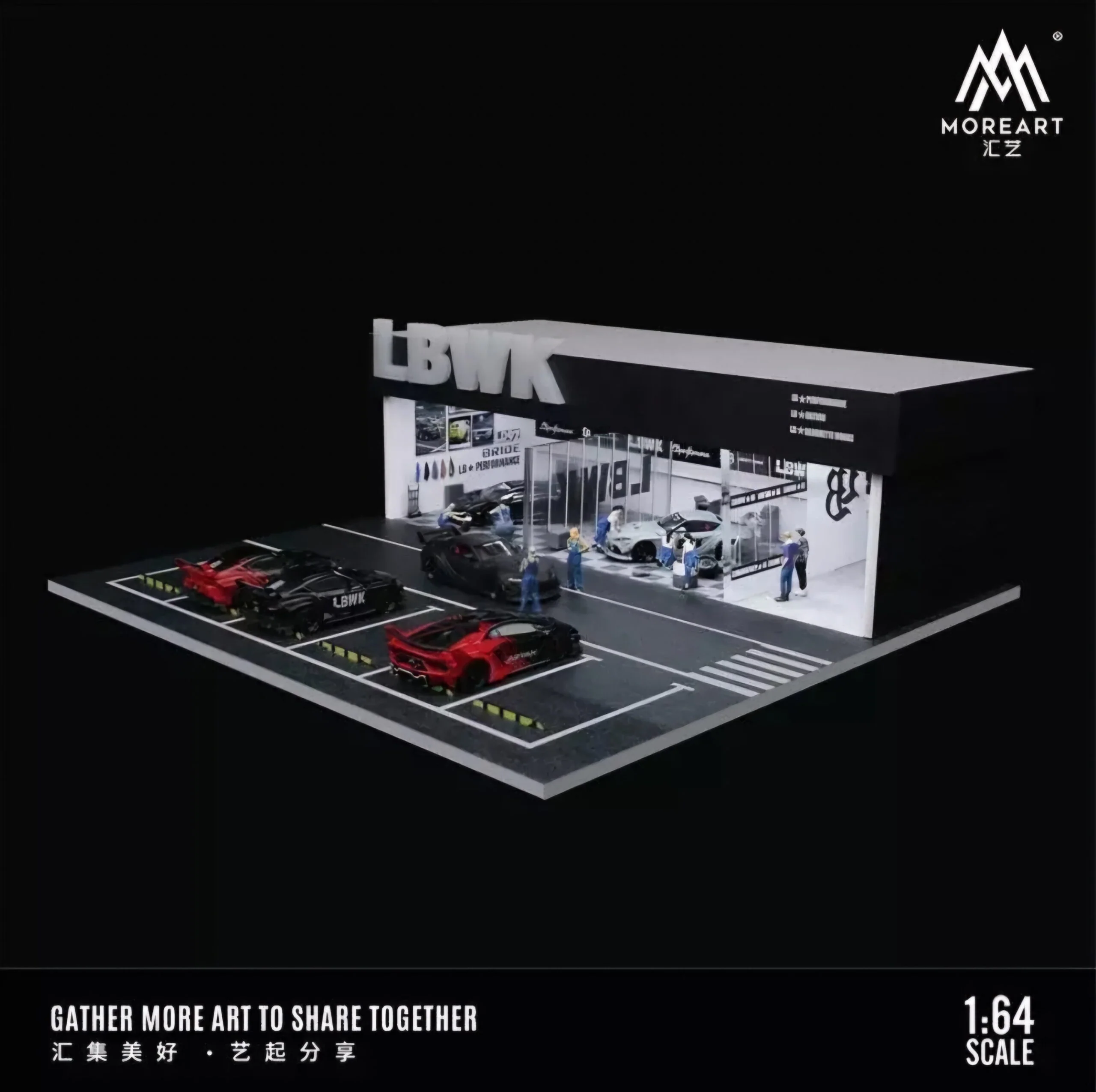 MOREART Liberty Walk LBWK Workshop 1:64 Diorama with LED Lighting - Image 3