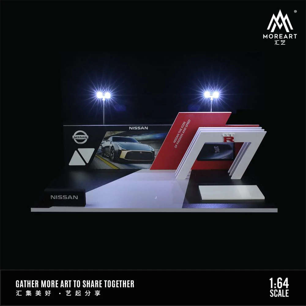 MOREART Nissan Auto Show 1:64 Diorama with LED Lighting - Image 5