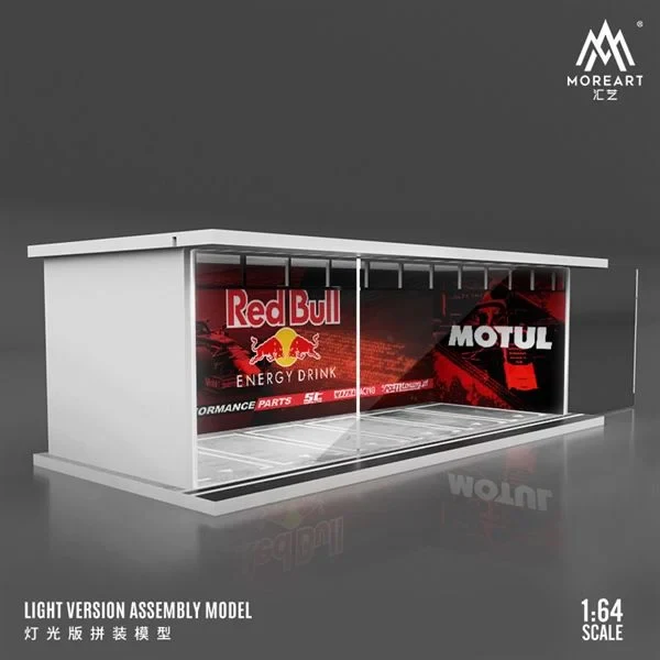 MOREART RED BULL Light Assembly 1:64 Diorama with LED Lighting - Image 2