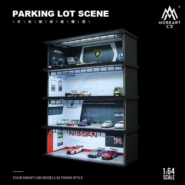MOREART RED BULL Light Assembly 1:64 Diorama with LED Lighting - Image 3