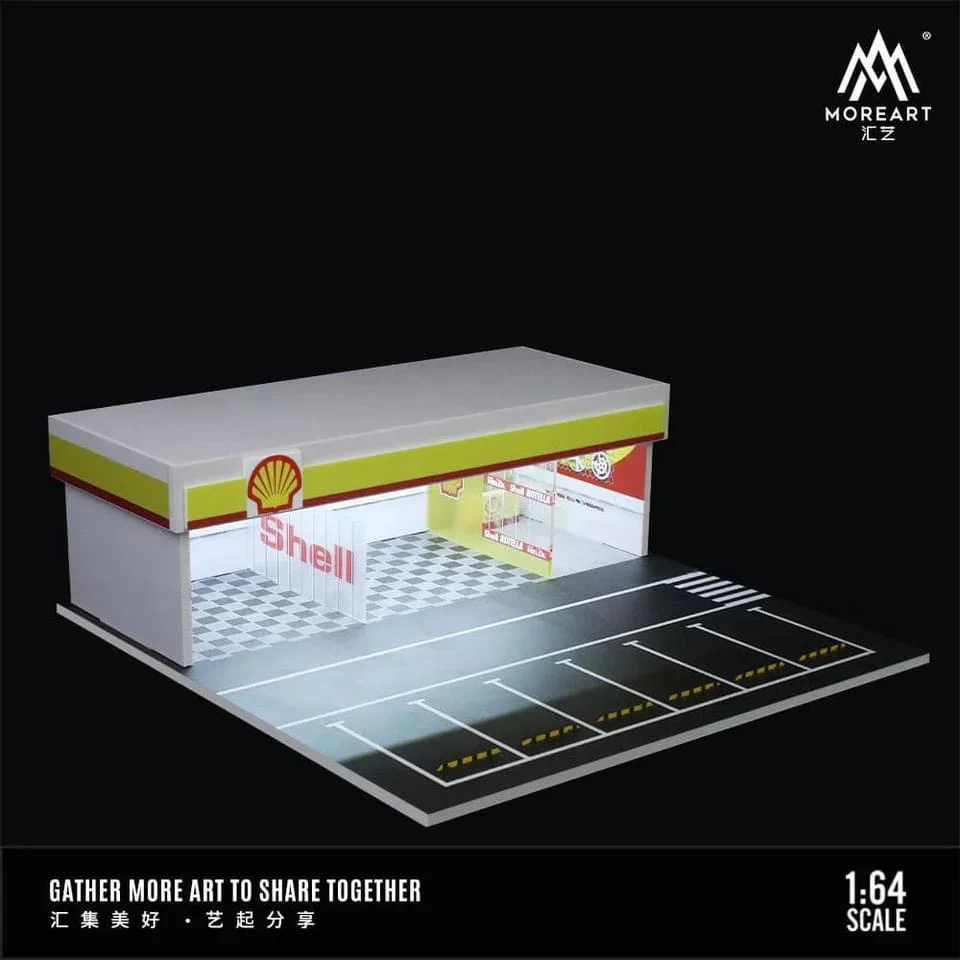 MOREART Shell Workshop 1:64 Diorama with LED Lighting - Image 2
