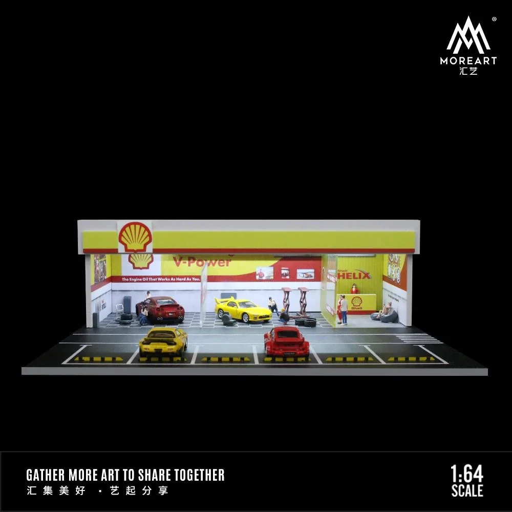 MOREART Shell Workshop 1:64 Diorama with LED Lighting - Image 3