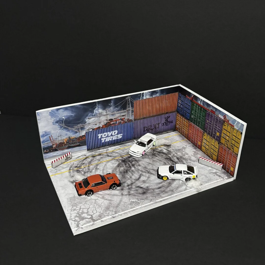Mr Dioramas Drift Port Container 1:64 Diorama Scene - Image 2