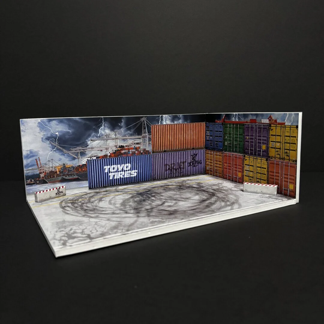 Mr Dioramas Drift Port Container 1:64 Diorama Scene - Image 3