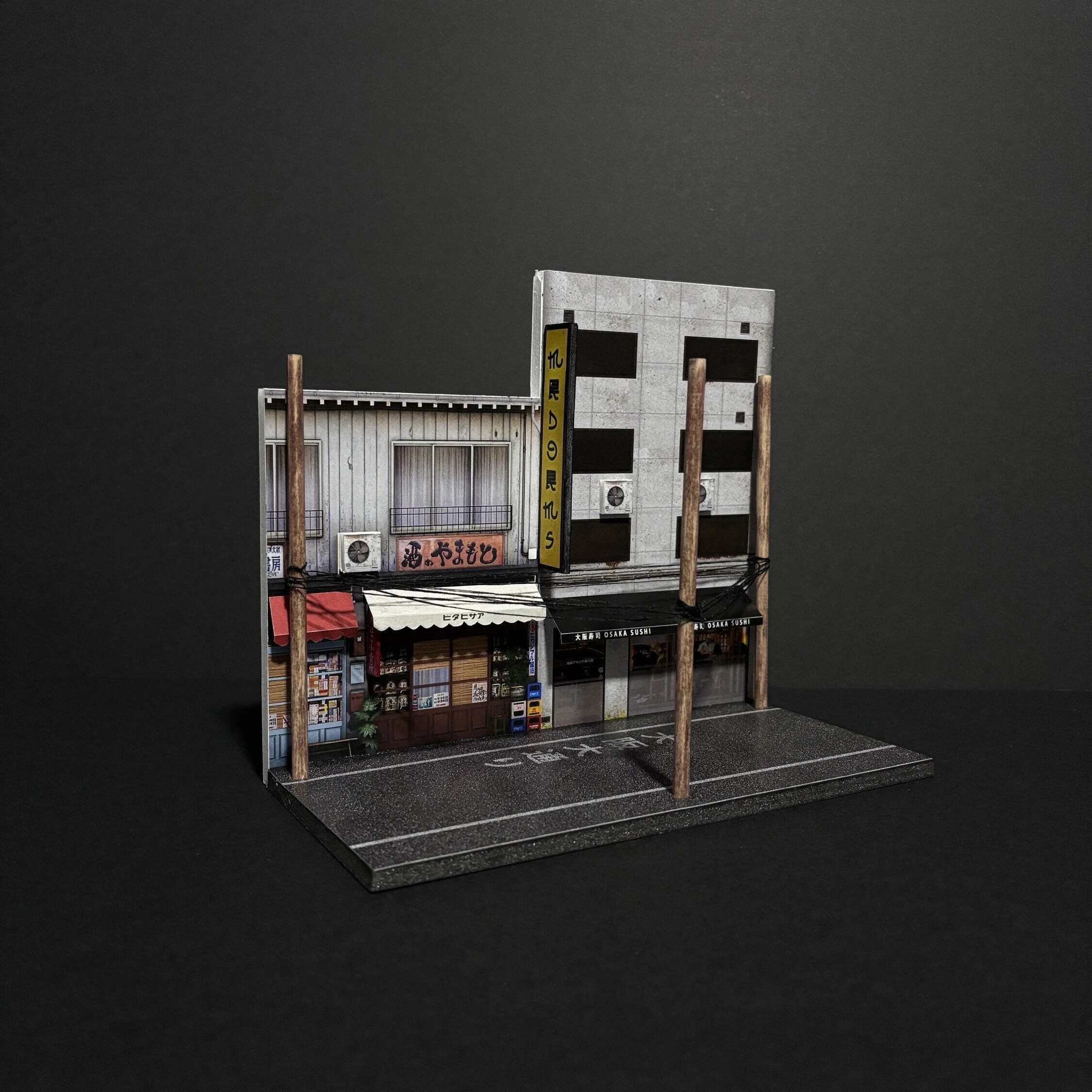 Mr Dioramas Osaka Japan V1 Street 1:64 Diorama Scene - Image 3
