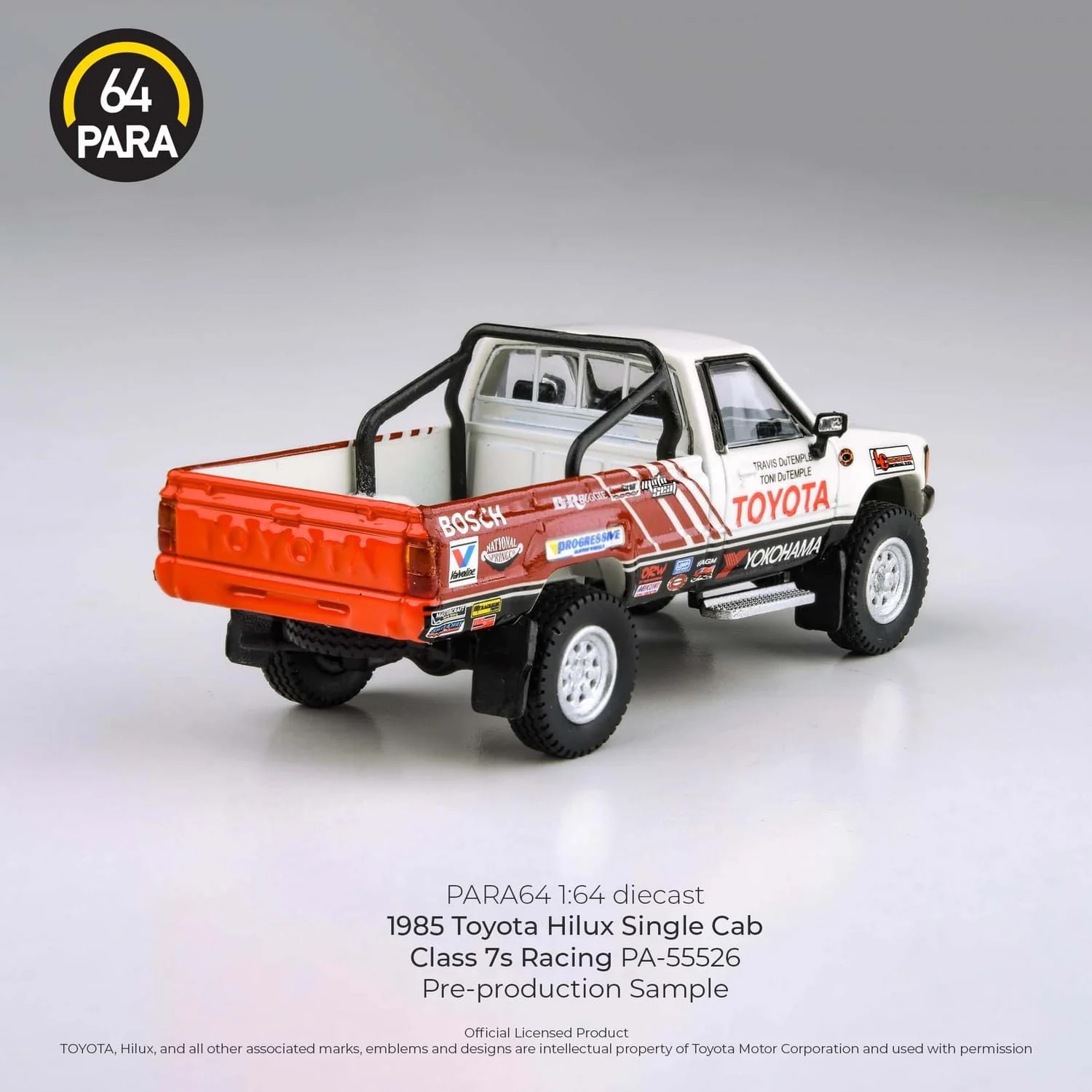 PARA64 1:64 1985 Toyota Hilux Single Cab Ute CLASS 7 RACING - Image 3