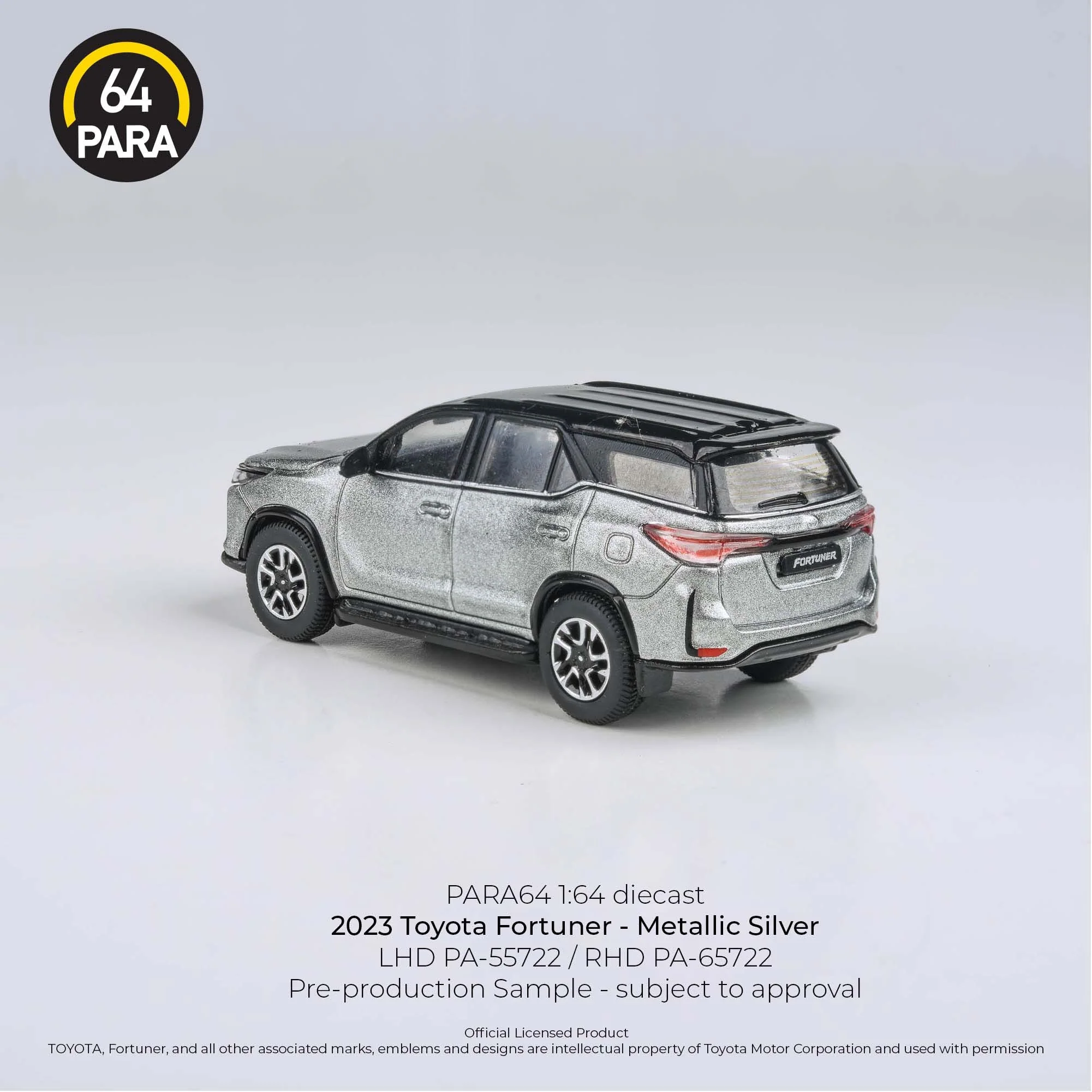 PARA64 1:64 2023 Toyota Fortuna - Silver - Image 3