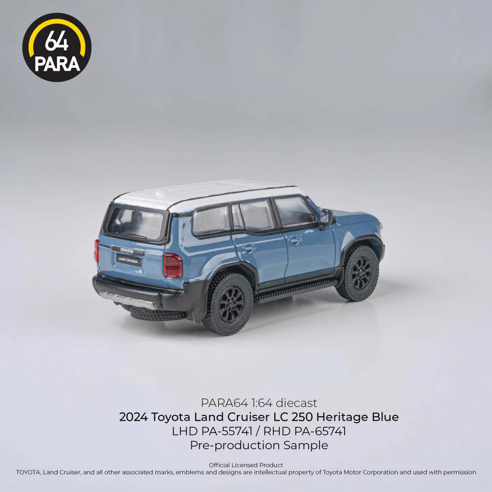 PARA64 1:64 2024 Toyota Landcruiser LC250 Heritage Blue - Image 4