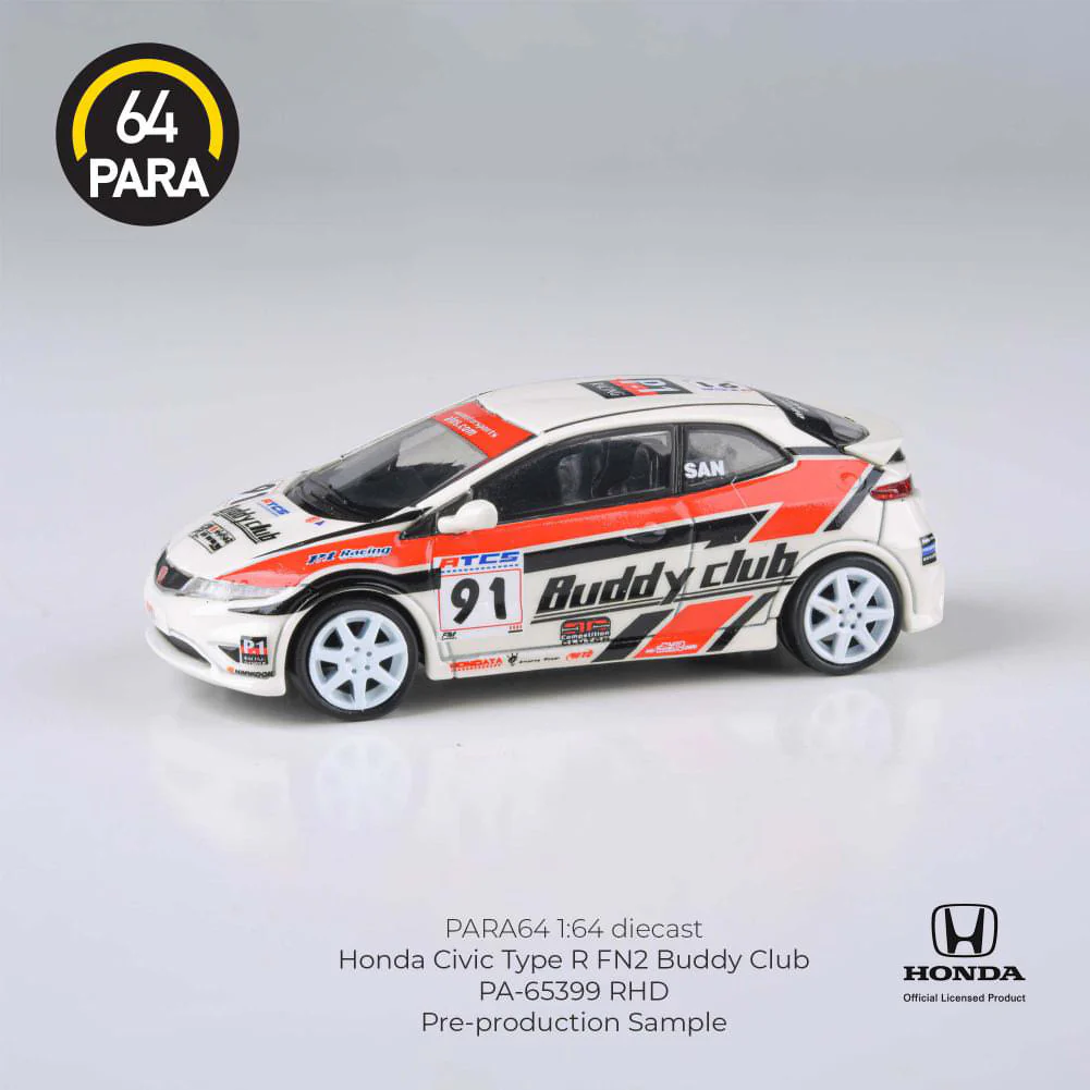 PARA64 1:64 Honda Civic Type R FN2 Buddy Club - Image 3