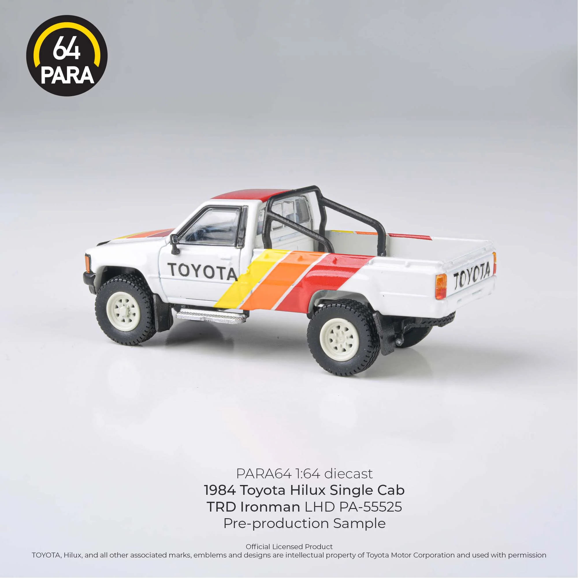 PARA64 1:64 1984 Toyota Hilux TRD Ironman Single Cab Ute White - Image 4