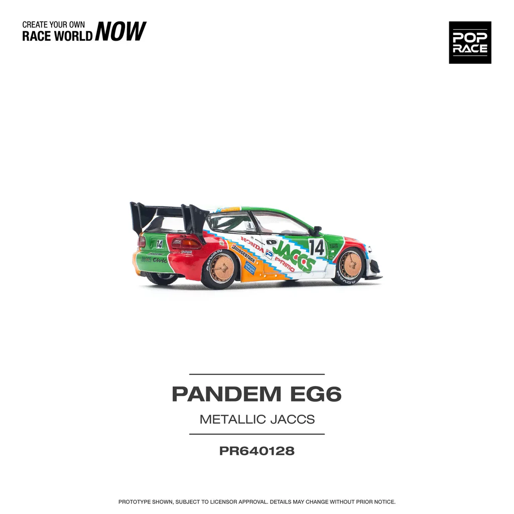 POP RACE 1:64 Honda Civic EG6 Pandem JACCS - Image 2