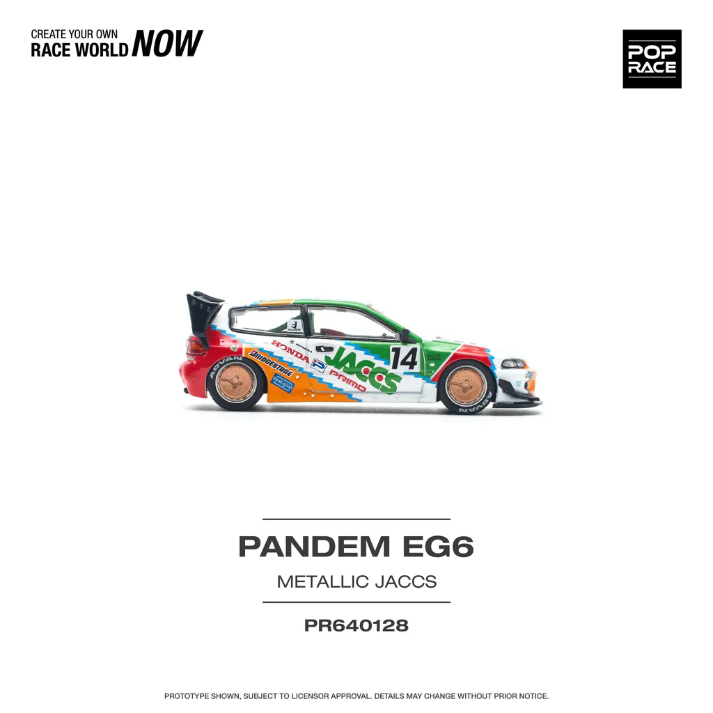 POP RACE 1:64 Honda Civic EG6 Pandem JACCS - Image 3