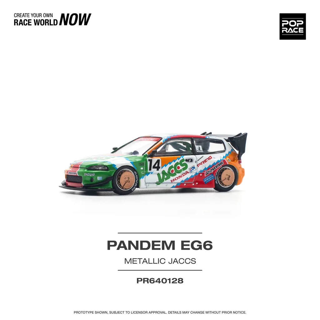 POP RACE 1:64 Honda Civic EG6 Pandem JACCS - Image 4