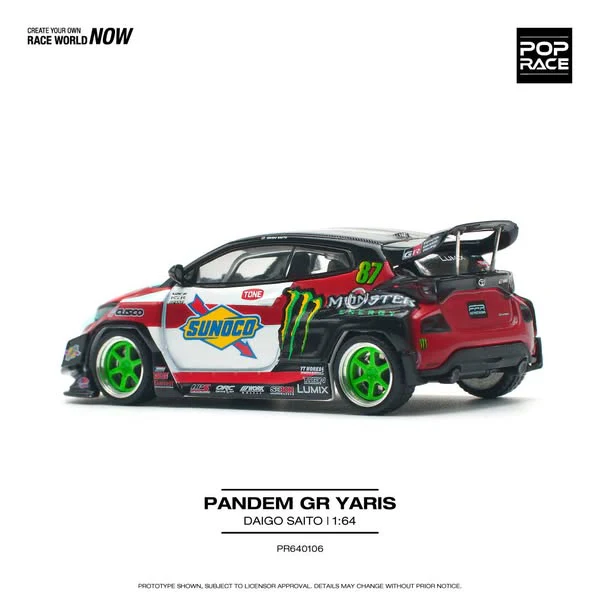 POP RACE 1:64 Pandem Toyota Yaris GR -Daigo Saito - Image 2